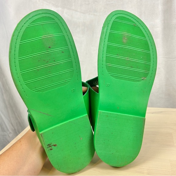 TYCHE Leather Sandal Birkenstock style in Bright Green size 7 - Picture 6 of 6